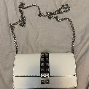 Forever 21 White Studded Bag